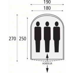 Safarica Cycloon L Pop Up - 3 Persoons Tent Blauw -Buiten Kamperen 28798 safarica cycloon 210