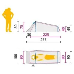 Jack Wolfskin Gossamer 1 / 1 Persoons Tent Donkergroen -Buiten Kamperen 66200 jack wolfskin gossamer 1 1 persoons tent
