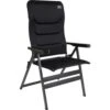 Bardani Bernardo XL 3D Comfort Campingstoel Zwart -Buiten Kamperen 71701 bardani bernardo xl 3d comfort campingstoel zwart