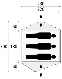 Safarica Dakar 230 - 2 Persoons Tent Grijs -Buiten Kamperen 74786 safarica dakar 230 2 persoons tent