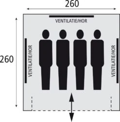 Safarica Sioux 260 - 4 Persoons Tent Grijs 7 Safarica Sioux 260 - 4 Persoons Tent Grijs -Buiten Kamperen 74818 safarica sioux 260 4 persoons tent
