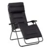 Lafuma RSX Clip Air Comfort XL Relaxstoel Zwart -Buiten Kamperen 74870 lafuma rsx clip xl aircomfort acier