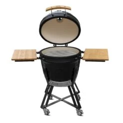 Outr Large Diamond 56 Kamado Barbecue Met Onderstel En Side Tables Donkergrijs -Buiten Kamperen 75916 outr large diamond 56 kamado barbecue met onderstel en side tables