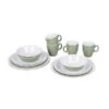 Bo-Camp Serviesset Melamine 16-delig Groen -Buiten Kamperen 76874 bo camp serviesset melamine 16 delig