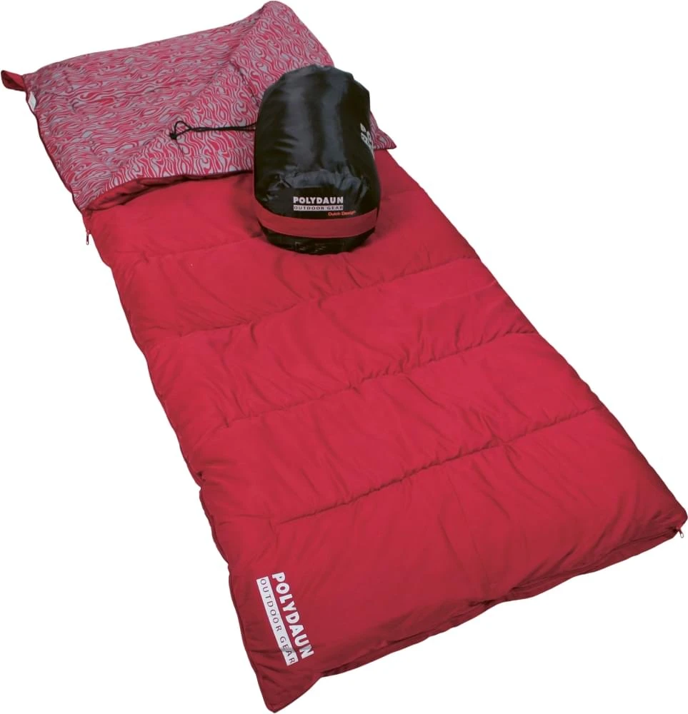 Polydaun Beach House Dekenslaapzak Rood