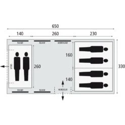 Bardani Porto Grande 650 RSTC - 6 Persoons Tent Beige 9 Bardani Porto Grande 650 RSTC - 6 Persoons Tent Beige -Buiten Kamperen 77413 bardani porto grande 650 rstc 6 persoons tent