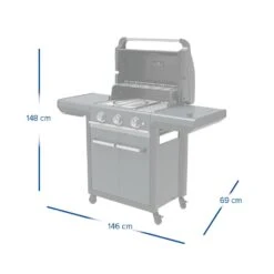 Campingaz 3 Series Premium S Gasbarbecue -Buiten Kamperen 78023 campingaz 3 series premium s gasbarbecue