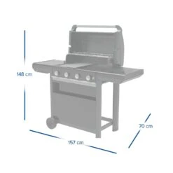 Campingaz 4 Series Select S Gasbarbecue -Buiten Kamperen 78026 campingaz 4 series select s gasbarbecue