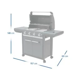 Campingaz 4 Series Premium S Gasbarbecue -Buiten Kamperen 78029 campingaz 4 series premium s gasbarbecue
