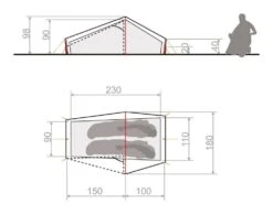 Vaude Lizard Seamless 1P / 1 Persoons Tent Groen -Buiten Kamperen 78552 vaude lizard seamless 1p 1 persoons tent