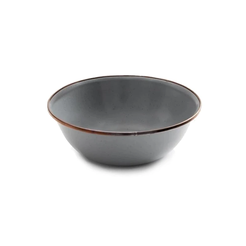 Barebones Geëmailleerde Kom - Set 2 Stuks Donkergrijs 3 Barebones Geëmailleerde Kom - Set 2 Stuks Donkergrijs