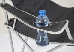 Bo-Camp Opvouwbare Campingstoel Zwart -Buiten Kamperen 80779 bo camp opvouwbare campingstoel