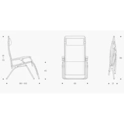 Lafuma RSX Clip Air Comfort Relaxstoel Bruin -Buiten Kamperen 81304 lafuma rsx clip air comfort relaxstoel