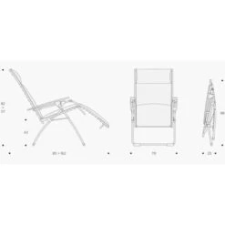 Lafuma Evolution Air Comfort Relaxstoel Donkergrijs -Buiten Kamperen 81306 lafuma evolution air comfort relaxstoel