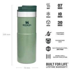 Stanley The NeverLeak Travel Mug 0,47 L Groen 10 Stanley The NeverLeak Travel Mug 0,47 L Groen -Buiten Kamperen 82031 stanley the neverleak travel mug 047 l