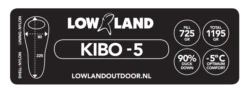 Lowland KIBO -5 Mummy Slaapzak Dons Blauw -Buiten Kamperen 83739 lowland kibo5 mummy slaapzak dons