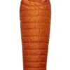 RAB Ascent 300 Long Mummy Slaapzak Dons Oranje -Buiten Kamperen 83854 rab ascent 300 long mummy slaapzak dons