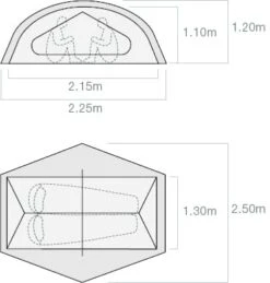 Exped Lyra II / 2 Persoons Tent -Buiten Kamperen 84128 exped lyra ii 2 persoons tent