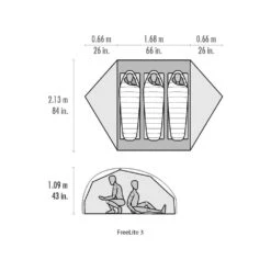 MSR FreeLite 3 / 3 Persoons Tent Groen -Buiten Kamperen 84991 msr freelite 3 3 persoons tent
