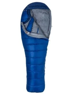 Marmot Micron 15 Long Mummy Slaapzak Dons Donkerblauw -Buiten Kamperen 88135 marmot micron 15 long mymmy slaapzak dons