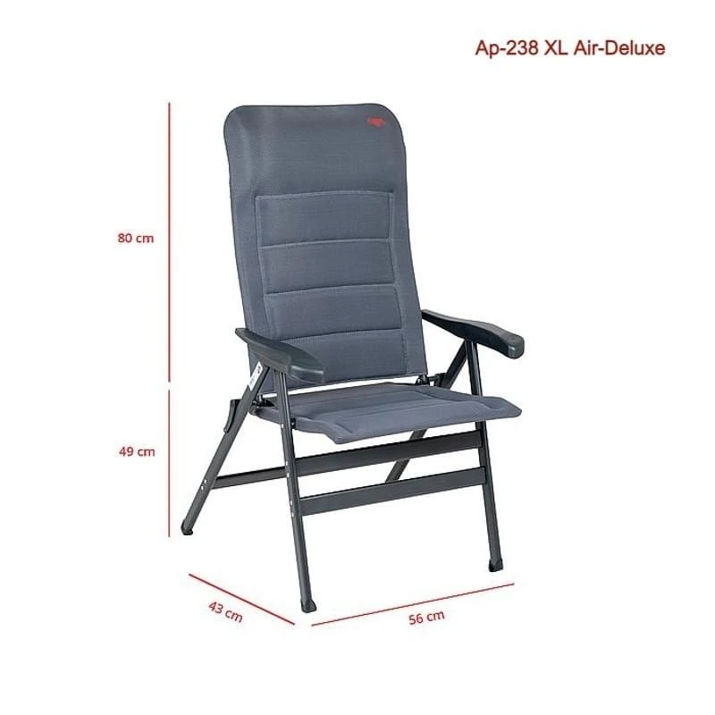 Crespo AP-238 XL Air-Deluxe Campingstoel Grijs 12 Crespo AP-238 XL Air-Deluxe Campingstoel Grijs - Afbeelding 10