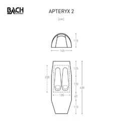 Bach Apteryx 2 / 2 Persoons Tent Donkergroen -Buiten Kamperen 96073 bach apteryx 2 2 persoons tent