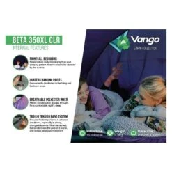 Vango Beta 350XL CLR / 3 Persoons Tent Blauw -Buiten Kamperen 96964 vango beta 350xl clr 3 persoons tent