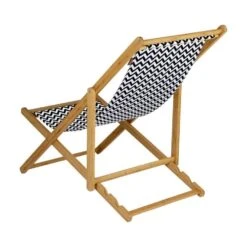 Bo-Camp Soho Bamboe Strandstoel Zwart -Buiten Kamperen 97878 bo camp urban outdoor soho bamboe strandstoel
