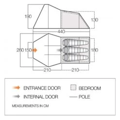 Vango Galaxy 300 / 3 Persoons Tent Groen -Buiten Kamperen 98718 vango galaxy 300 3 persoons tent