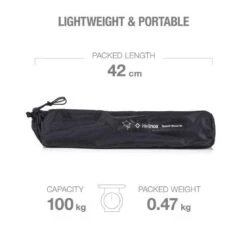 Helinox Speed Stool Kruk Zwart -Buiten Kamperen 98838 helinox speed stool kruk