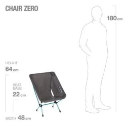 Helinox Chair Zero Lichtgewicht Stoel Zwart -Buiten Kamperen 98841 helinox chair zero lichtgewicht stoel