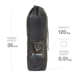 Helinox Chair Zero Lichtgewicht Stoel Zwart -Buiten Kamperen 98842 helinox chair zero lichtgewicht stoel