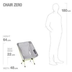 Helinox Chair Zero Lichtgewicht Stoel Grijs -Buiten Kamperen 98843 helinox chair zero lichtgewicht stoel